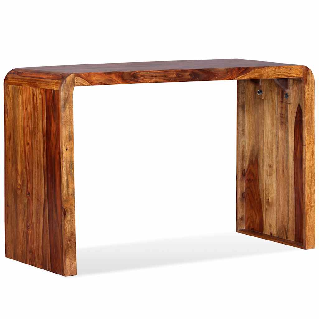 Aparador/escritorio madera maciza de acacia marrón