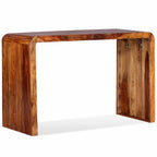 Aparador/escritorio madera maciza de acacia marrón
