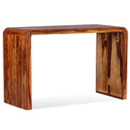 Aparador/escritorio madera maciza de acacia marrón
