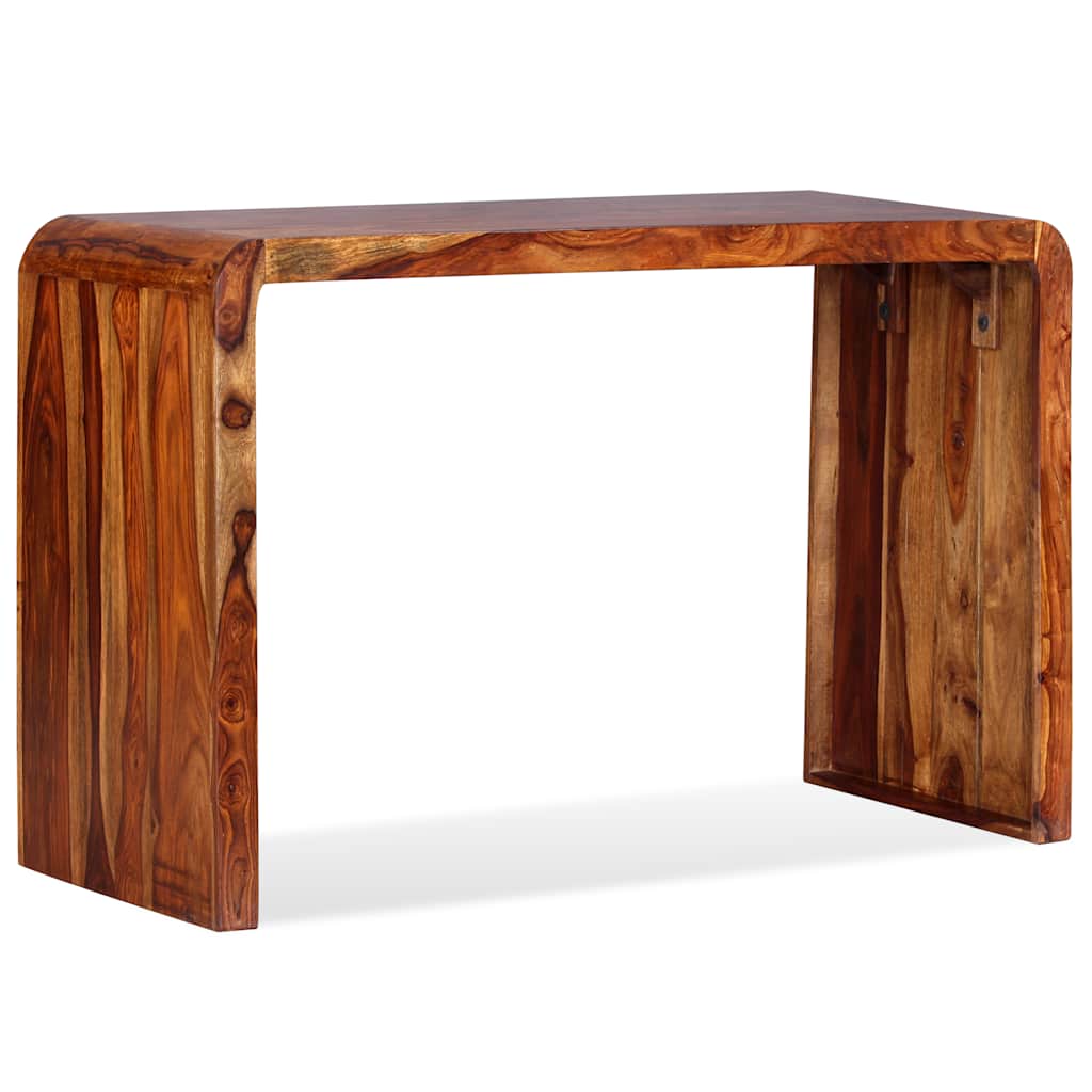 Aparador/escritorio madera maciza de acacia marrón