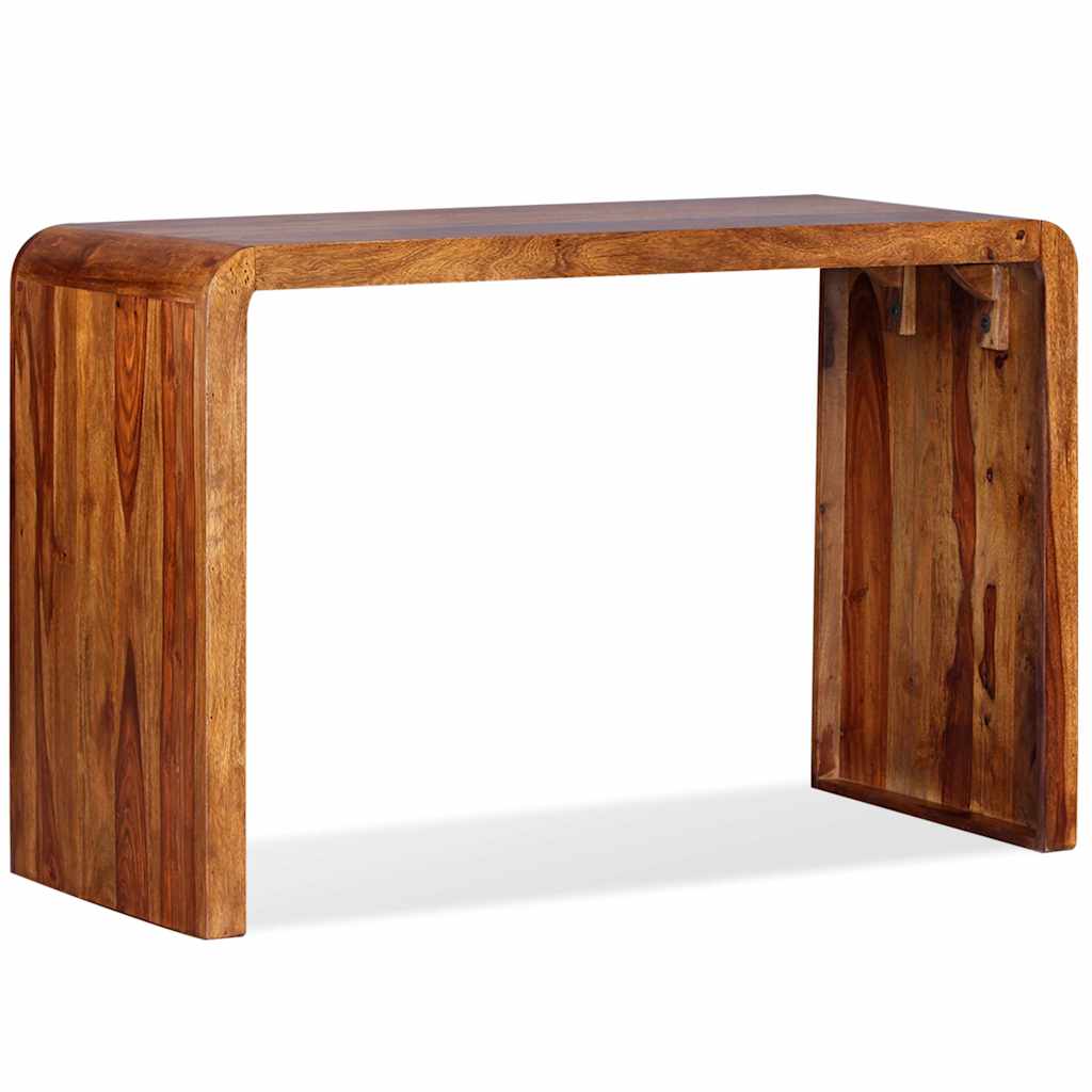 Aparador/escritorio madera maciza de acacia marrón