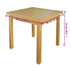 Mesa extensible de roble 170x85x75 cm