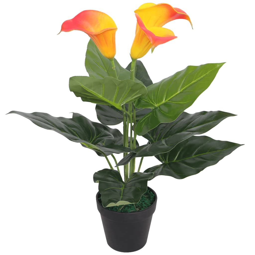 Planta artificial árbol de arce con macetero rojo 120 cm