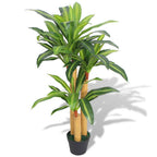 Árbol bananero artificial con macetero 175 cm verde
