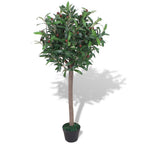 Árbol bananero artificial con macetero 175 cm verde