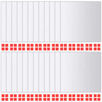 Azulejos de espejo 24 unidades cuadrados vidrio