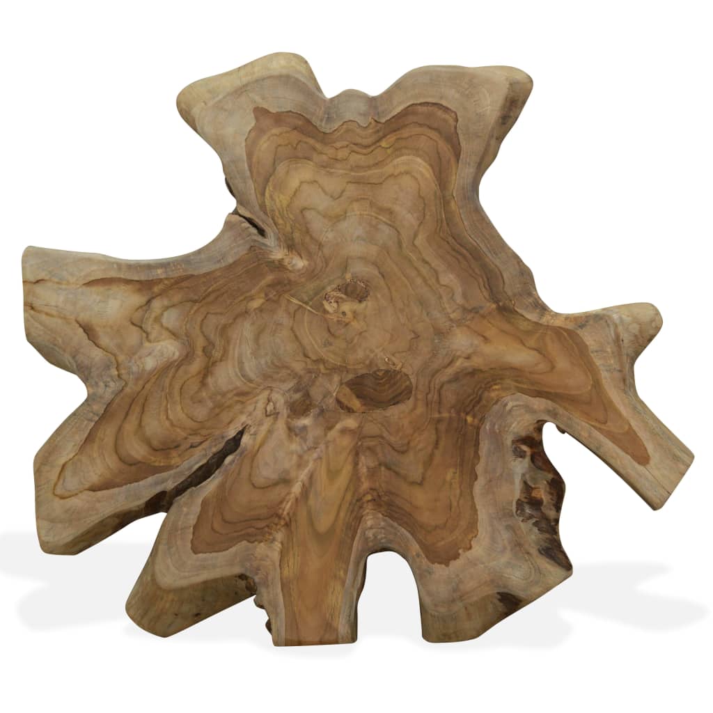 Mesa de centro de teca genuina 80x70x38 cm
