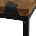 Mesa de centro de resina de teca 110x60x40 cm