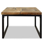 Mesa de centro de resina de teca 60x60x40 cm