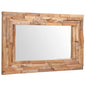 Espejo decorativo cuadrado teca 60x60 cm