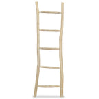 Escalera toallero con 5 peldaños teca 45x150 cm natural