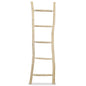 Ladder towel rack with 5 rungs teak 45x150 cm natural