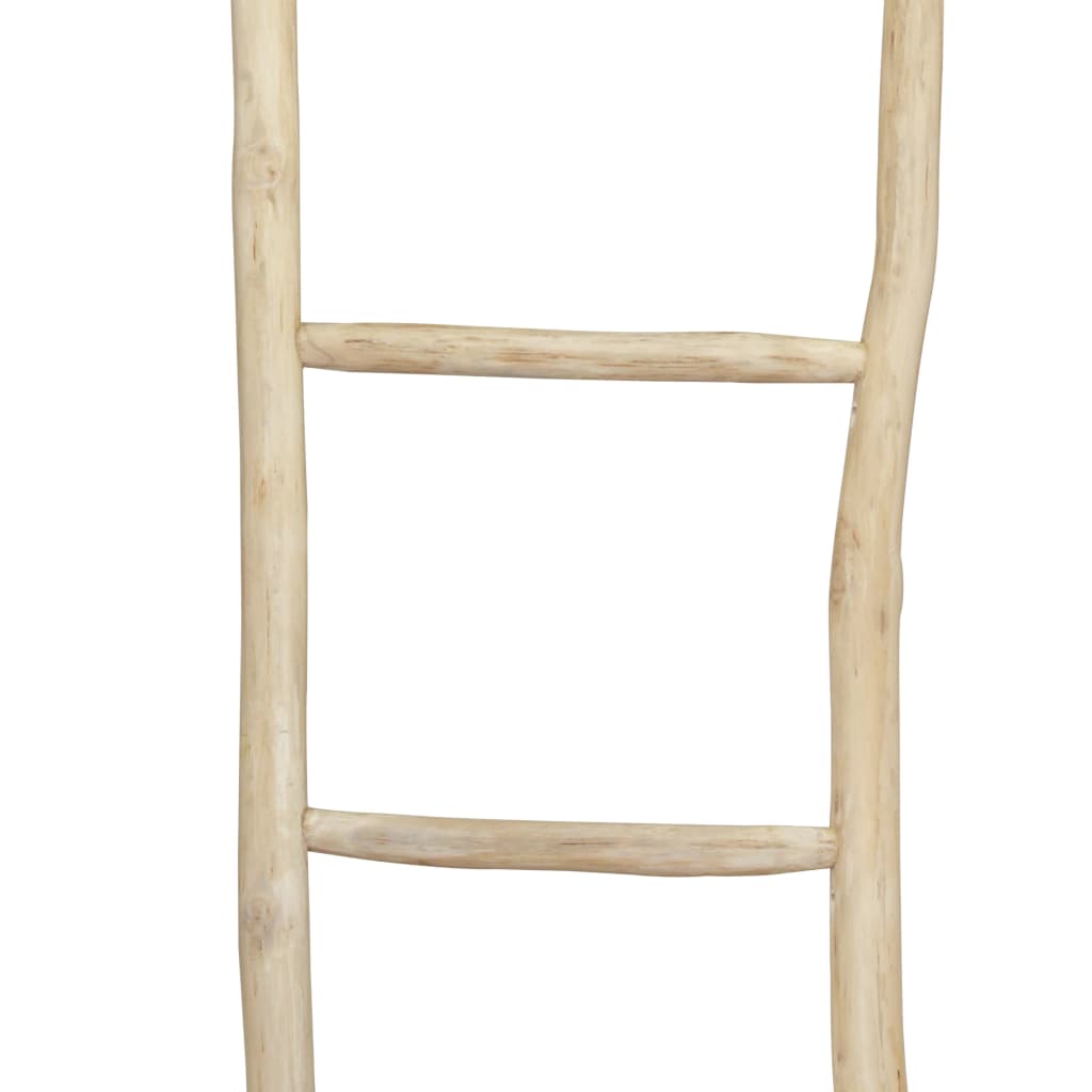 Escalera toallero con 5 peldaños teca 45x150 cm natural