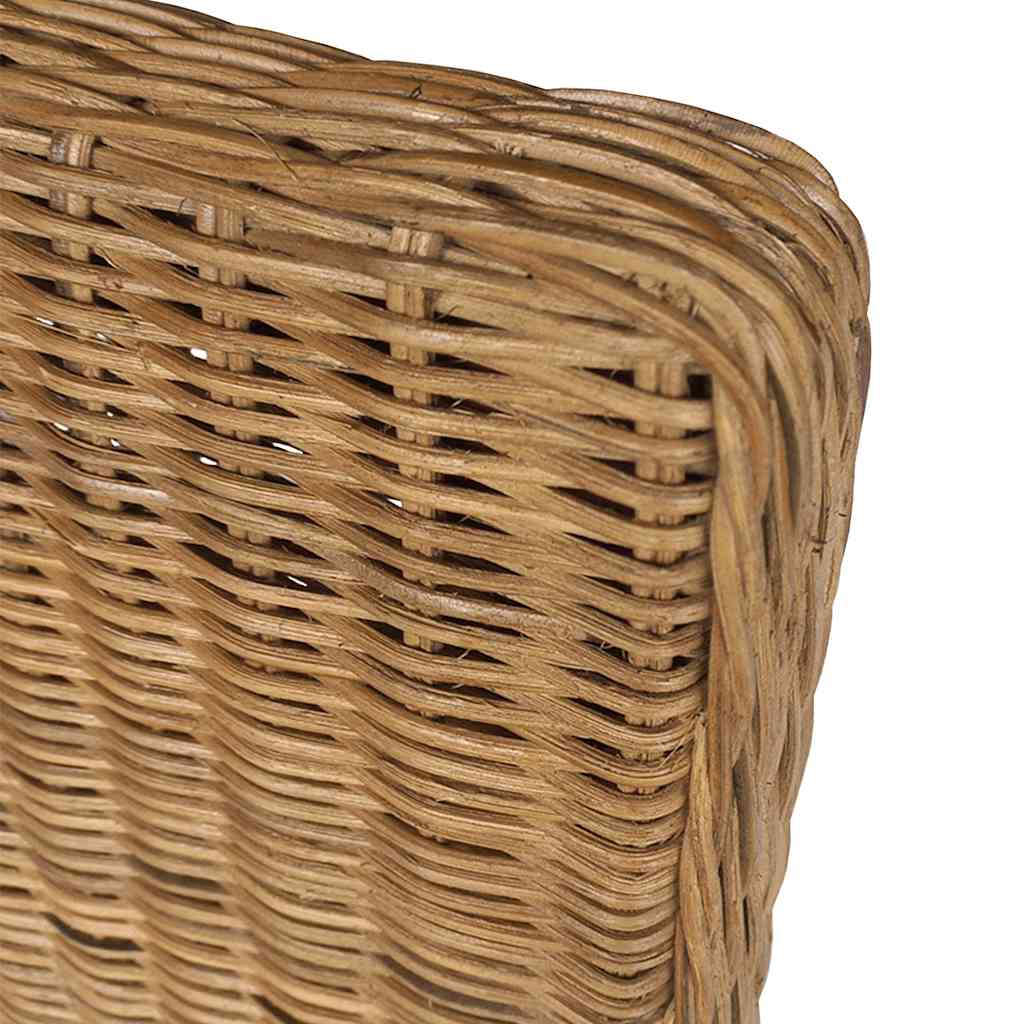 Sillas de comedor 4 unidades ratán natural marrón