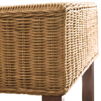 Sillas de comedor 4 unidades ratán natural marrón