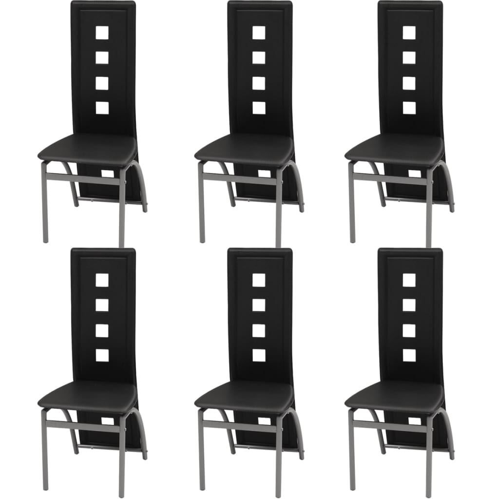 Sillas de comedor 2 unidades cuero sintético blanco