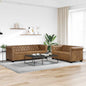 Sofás Chesterfield de 2 y 3 plazas cuero sintético blanco
