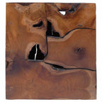 Taburetes 2 uds. marrón 40x40x45 cm madera de teca maciza