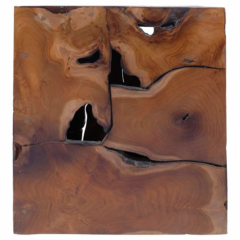 Taburetes 2 uds. marrón 40x40x45 cm madera de teca maciza