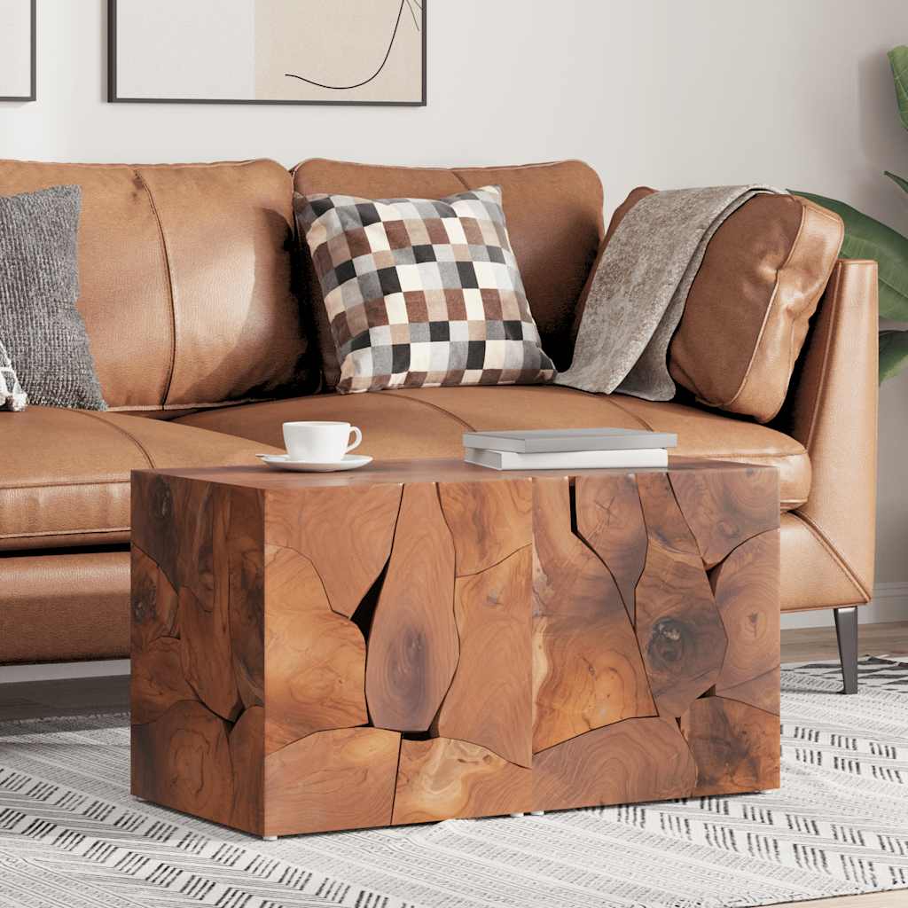 Taburetes 2 uds. marrón 40x40x45 cm madera de teca maciza