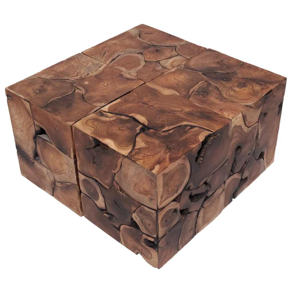 Taburetes 4 uds. marrón 40x40x45 cm madera de teca maciza
