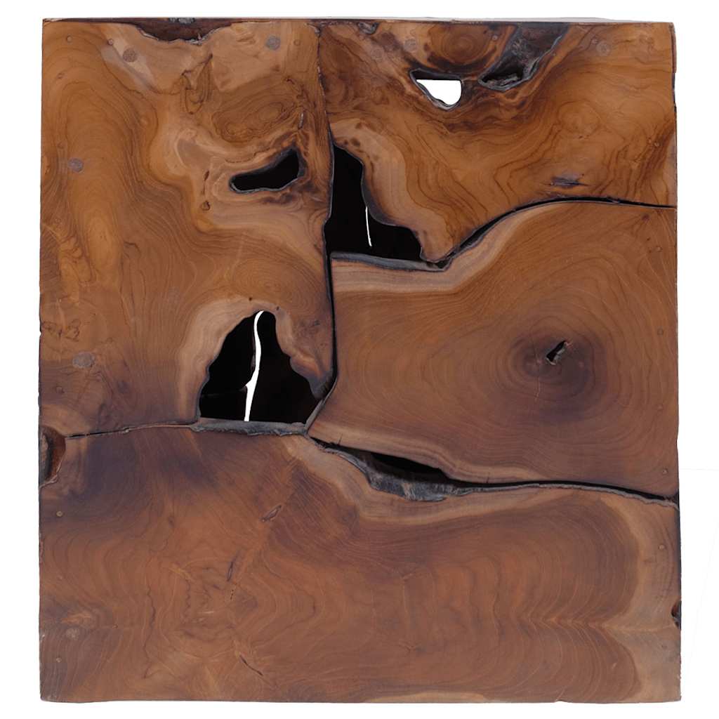 Taburetes 4 uds. marrón 40x40x45 cm madera de teca maciza