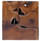 Taburetes 4 uds. marrón 40x40x45 cm madera de teca maciza