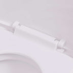 Inodoro de pared con cisterna oculta cerámica blanco
