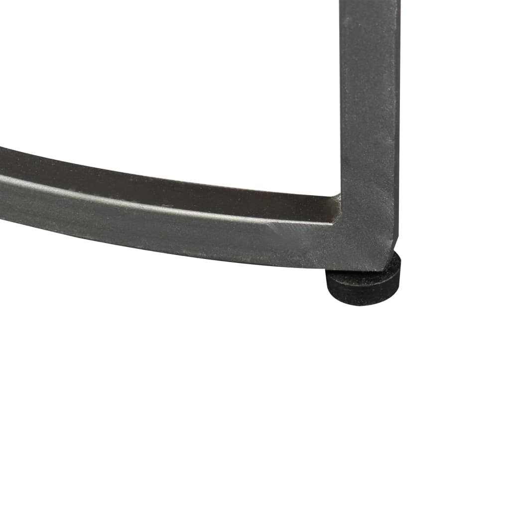 Set de mesas auxiliares 2 uds madera maciza de mango