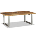Mesa de centro madera maciza reciclada 100x60x38 cm