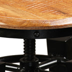 Taburetes de cocina 2 unidades madera maciza de mango
