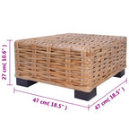 Juego de sofás de 14 piezas ratán natural