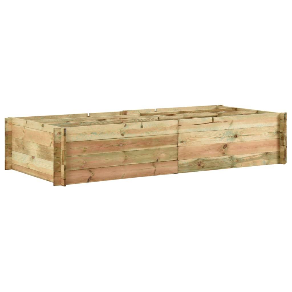 Rough mango wood planter 60x20x68 cm