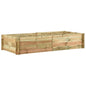 Jardinera de madera de mango rugosa 60x20x68 cm