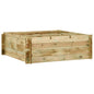 Jardinera de madera de mango rugosa 60x20x68 cm