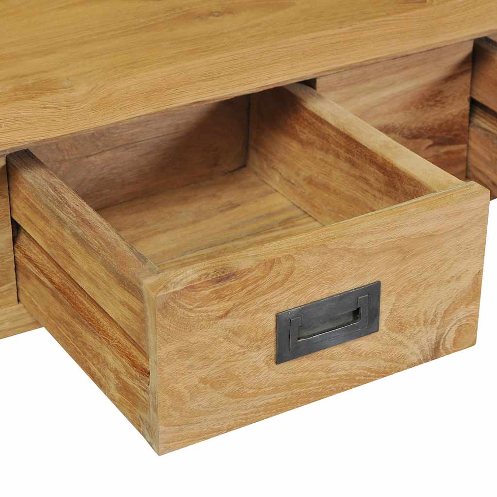 Mesa consola madera de teca maciza 90x30x80 cm