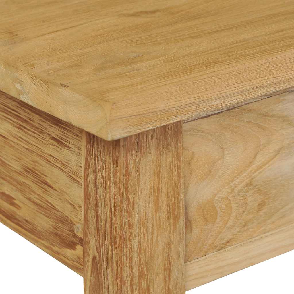 Mesa consola madera de teca maciza 90x30x80 cm