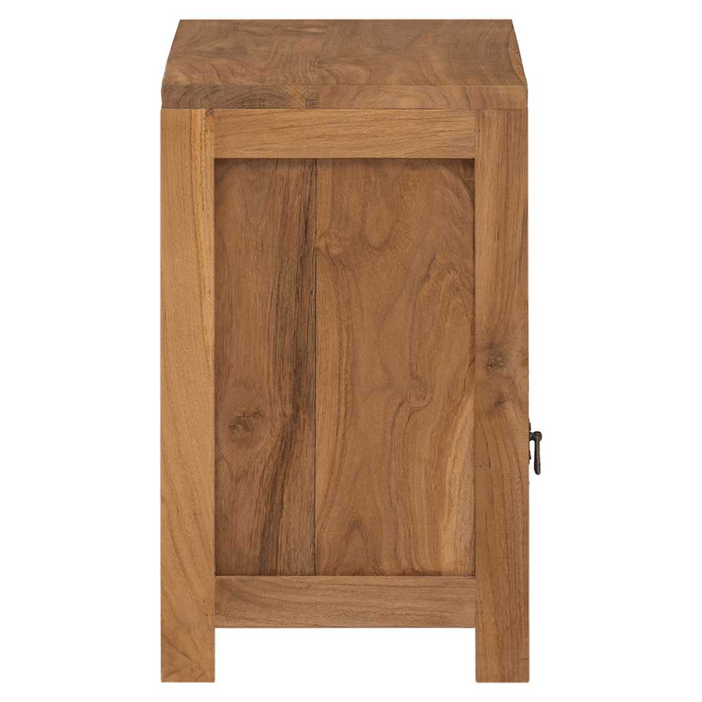Mesita de noche de madera de teca maciza 40x30x50 cm