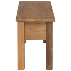 Banco de recibidor de madera de teca maciza 90x30x40 cm