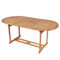 Mesa de jardim em madeira de teca maciça 180x90x75 cm
