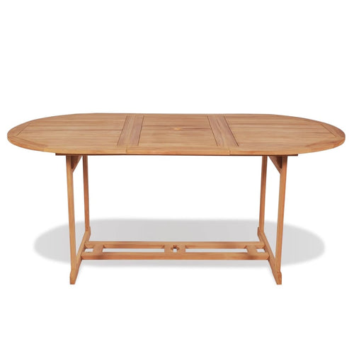 Solid Teak Garden Table 180x90x75 cm