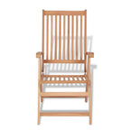 Set comedor de jardín 7 pzas con sillas plegables teca maciza