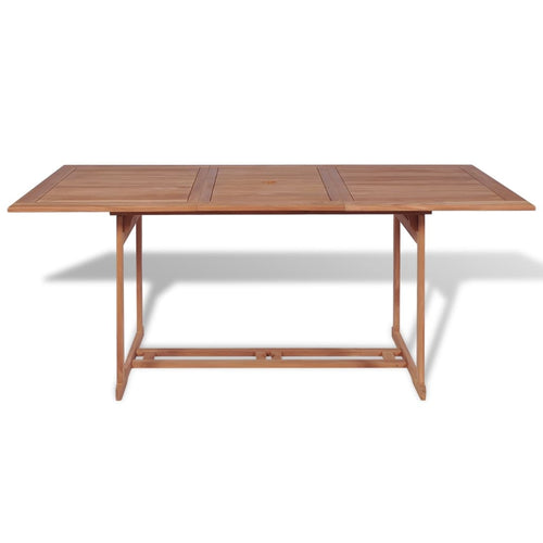 Solid Teak Garden Table 180x90x75 cm