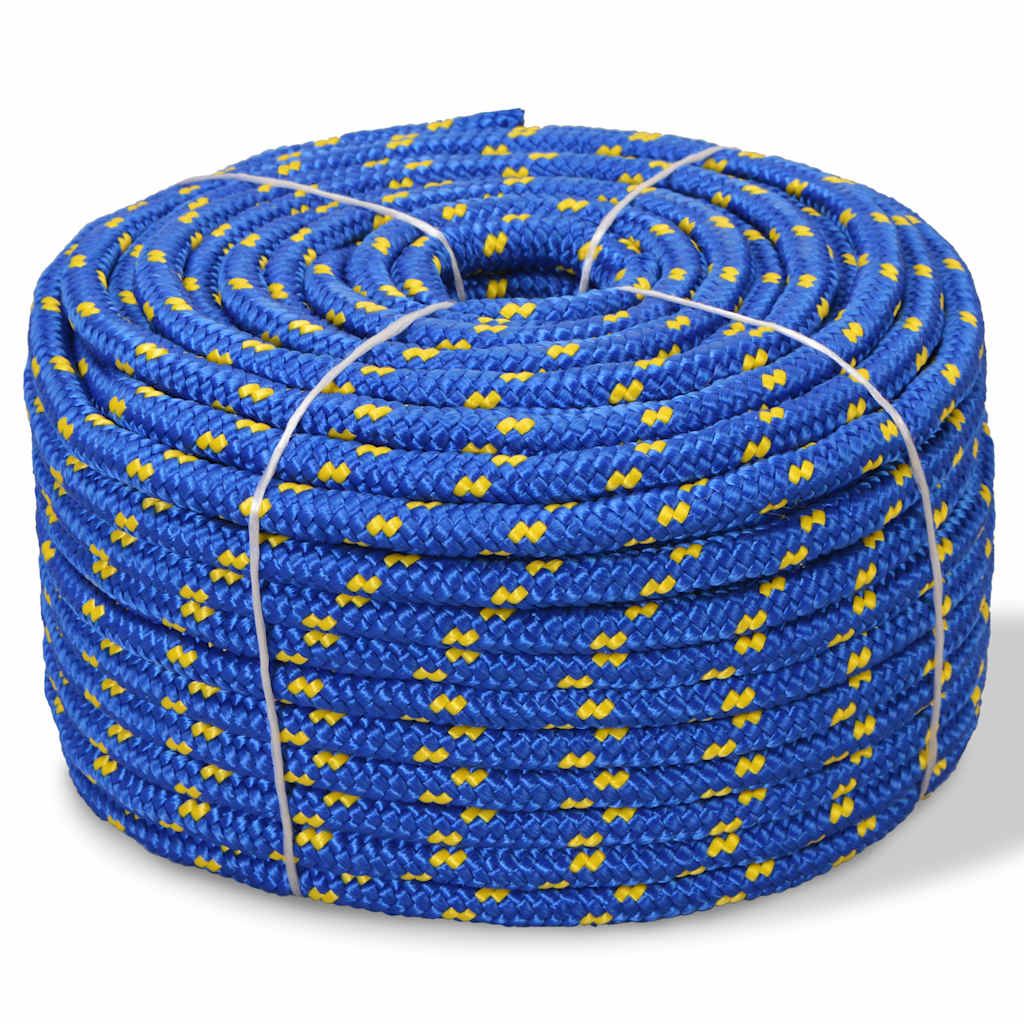 Polypropylene marine rope 10 mm 50 m blue