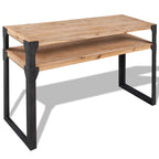 Conjunto de muebles de salón 3 piezas madera maciza de acacia