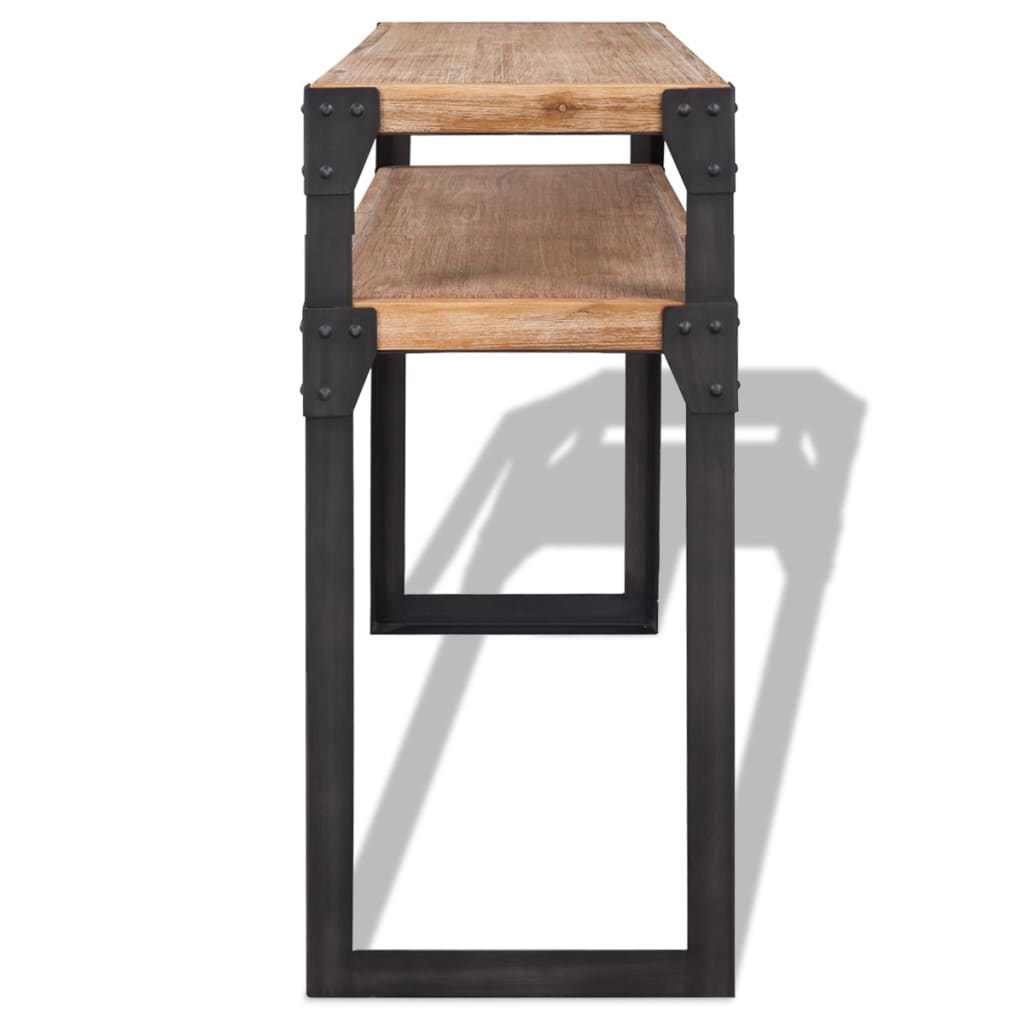 Conjunto de muebles de salón 3 piezas madera maciza de acacia