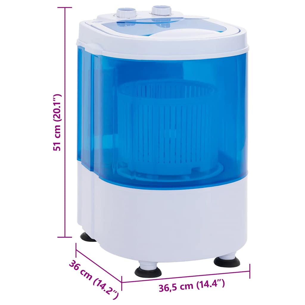 Mini lavadora con 1 tambor 2,6 kg