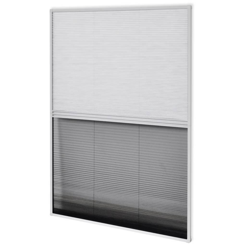 Mosquitera plisada para ventanas aluminio 80x100cm com sombrilla