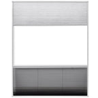Mosquitera plisada para ventanas aluminio 80x100cm com sombrilla