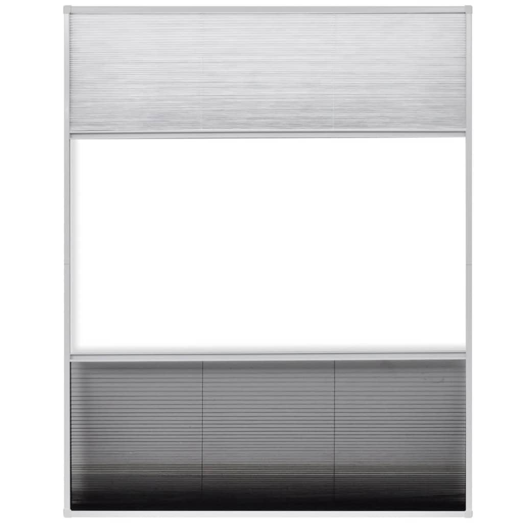 Mosquitera plisada para ventanas aluminio 80x100cm com sombrilla